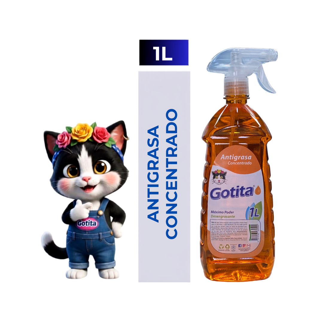 Antigrasas Gotita 1 litro con gatillo